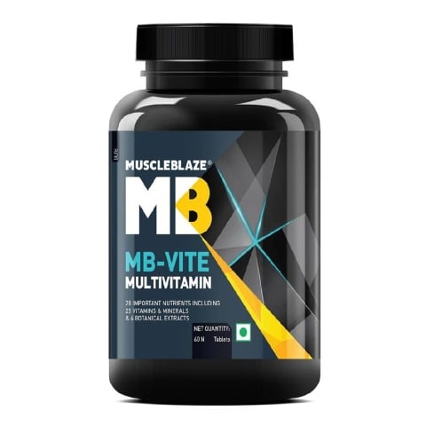 1 - MuscleBlaze MB-VITE Multivitamin, Unflavoured 60 tablet(s) 1 - MuscleBlaze MB-VITE Multivitamin, Unflavoured 60 tablet(s)