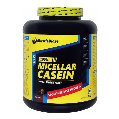 MuscleBlaze 100% Micellar Casein, 4.4 lb Chocolate MuscleBlaze 100% Micellar Casein, 4.4 lb Chocolate