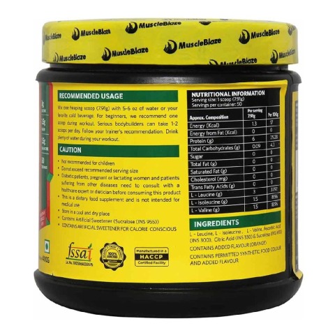 MuscleBlaze BCAA 6000 Amino Acid Powder, 0.88 lb 50 Servings (Tangy Orange) MuscleBlaze BCAA 6000 Amino Acid Powder, 0.88 lb 50 Servings (Tangy Orange)