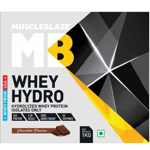 MuscleBlaze Whey Hydro, 2.2 lb Chocolate MuscleBlaze Whey Hydro, 2.2 lb Chocolate