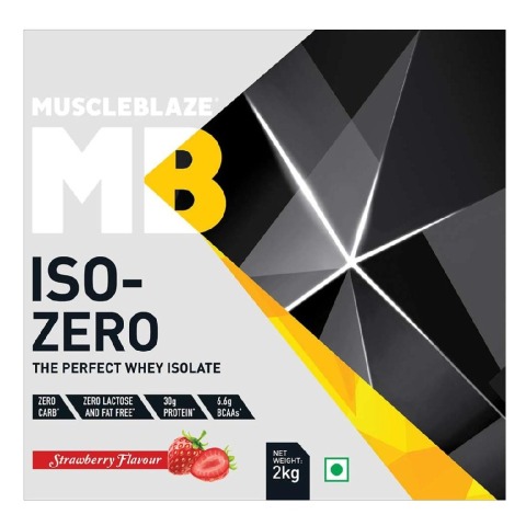 MuscleBlaze Iso-Zero, 4.4 lb Zero Carb Strawberry MuscleBlaze Iso-Zero, 4.4 lb Zero Carb Strawberry