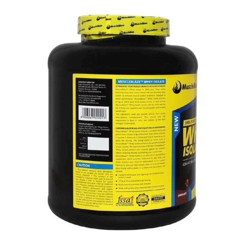 MuscleBlaze Whey Isolate, 4.4 lb Chocolate MuscleBlaze Whey Isolate, 4.4 lb Chocolate