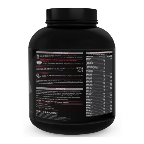 MuscleBlaze Mass Gainer XXL with Complex Carbs and Proteins in 3:1 ratio, 6.6 lb Cookies & Cream MuscleBlaze Mass Gainer XXL with Complex Carbs and Proteins in 3:1 ratio, 6.6 lb Cookies & Cream