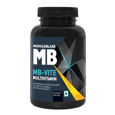 MuscleBlaze MB-VITE Multivitamin, Unflavoured 60 tablet(s) MuscleBlaze MB-VITE Multivitamin, Unflavoured 60 tablet(s)