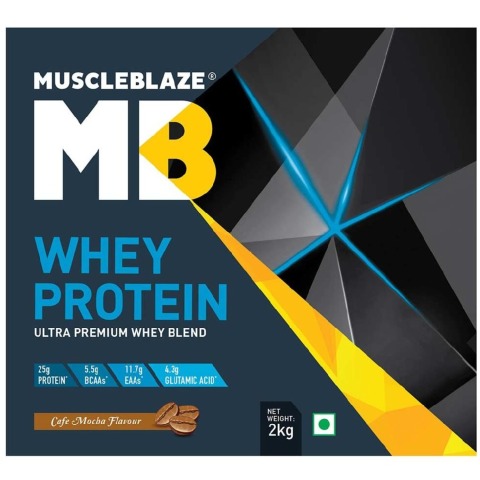 MuscleBlaze 100% Whey Protein Supplement Powder with Digestive Enzyme, 4.4 lb 60 Servings (Cafe Mocha) MuscleBlaze 100% Whey Protein Supplement Powder with Digestive Enzyme, 4.4 lb 60 Servings (Cafe Mocha)