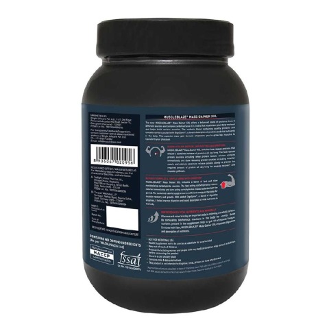 MuscleBlaze Mass Gainer XXL with Complex Carbs and Proteins in 3:1 ratio, 2.2 lb Chocolate MuscleBlaze Mass Gainer XXL with Complex Carbs and Proteins in 3:1 ratio, 2.2 lb Chocolate