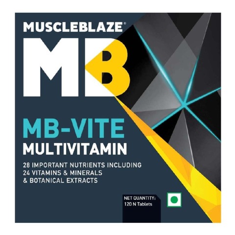 5 - MuscleBlaze MB-VITE Multivitamin, Unflavoured 120 tablet(s) 5 - MuscleBlaze MB-VITE Multivitamin, Unflavoured 120 tablet(s)