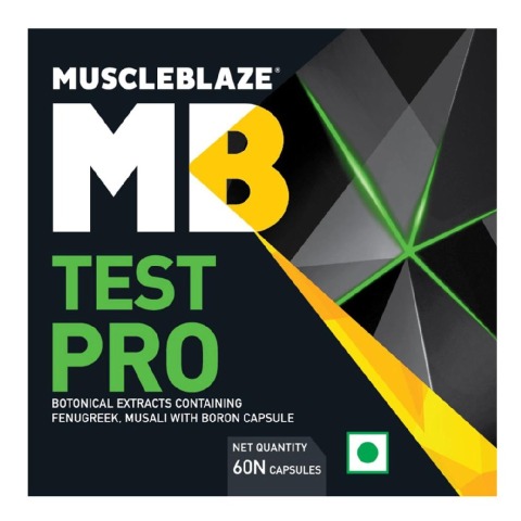 Highlight - MuscleBlaze Test Pro (Natural Testosterone Booster), 60 capsules Unflavoured Highlight - MuscleBlaze Test Pro (Natural Testosterone Booster), 60 capsules Unflavoured