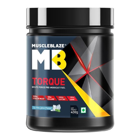 MuscleBlaze Torque Pre-Workout, 1.1 lb Icy Blue MuscleBlaze Torque Pre-Workout, 1.1 lb Icy Blue
