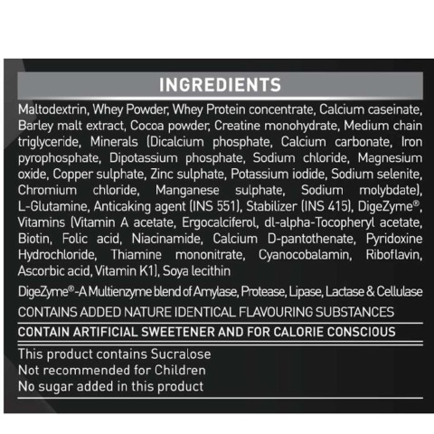 3 - MuscleBlaze Bulk Gainer with Creatine, 2.2 lb Chocolate(Ingredient) 3 - MuscleBlaze Bulk Gainer with Creatine, 2.2 lb Chocolate(Ingredient)