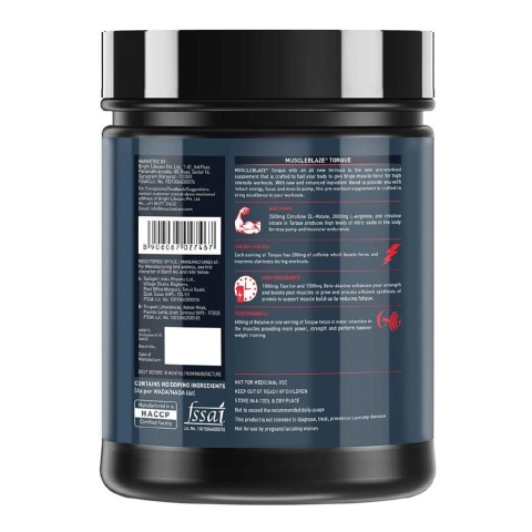 Benefit - MuscleBlaze Torque Pre-Workout, 0.99 lb Orange Benefit - MuscleBlaze Torque Pre-Workout, 0.99 lb Orange