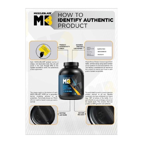 authenticity - MuscleBlaze 100% Whey Protein Supplement Powder with Digestive Enzyme, 2.2 lb Strawberry authenticity - MuscleBlaze 100% Whey Protein Supplement Powder with Digestive Enzyme, 2.2 lb Strawberry