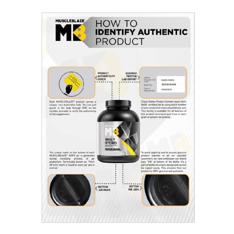 authenticity - MuscleBlaze Whey Hydro, 2.2 lb Chocolate authenticity - MuscleBlaze Whey Hydro, 2.2 lb Chocolate