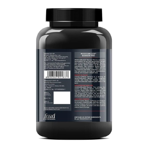 Benefit - MuscleBlaze Burner PRO Thermogenic Fat Burner, 90 capsules Unflavoured Benefit - MuscleBlaze Burner PRO Thermogenic Fat Burner, 90 capsules Unflavoured