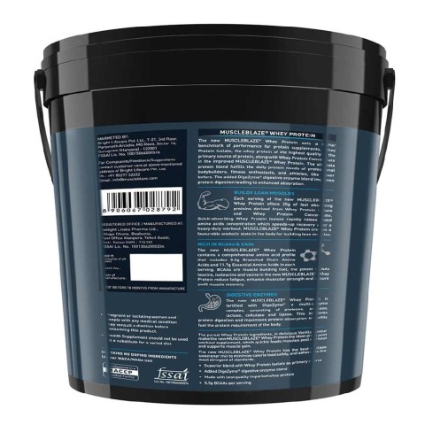 Benefit - MuscleBlaze Whey Protein, 8.8 lb Vanilla Benefit - MuscleBlaze Whey Protein, 8.8 lb Vanilla