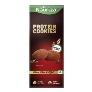 Front2 - Nouriza Protein Cookies, 360 g Choco Chip (6 x 60 g) Front2 - Nouriza Protein Cookies, 360 g Choco Chip (6 x 60 g)