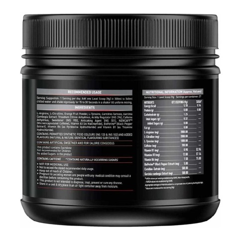 SupplementInfo - MuscleBlaze Pre Workout Ripped, 0.55 lb Green Apple SupplementInfo - MuscleBlaze Pre Workout Ripped, 0.55 lb Green Apple