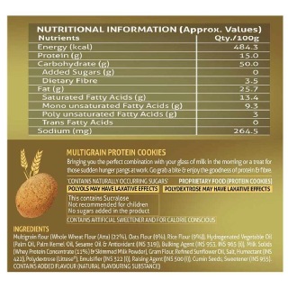Supplement - Nouriza Multigrain Protein Cookies, 360 g Cumin (6 x 60 g) Supplement - Nouriza Multigrain Protein Cookies, 360 g Cumin (6 x 60 g)