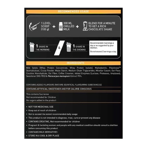 RecommendedUsage - MuscleBlaze Gold Gainer XXL, 6 lb Chocolate Bliss RecommendedUsage - MuscleBlaze Gold Gainer XXL, 6 lb Chocolate Bliss