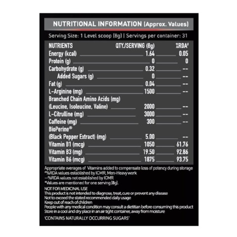 6 - MuscleBlaze PRE Workout 300, 0.55 lb Melon Twist(Supplement) 6 - MuscleBlaze PRE Workout 300, 0.55 lb Melon Twist(Supplement)