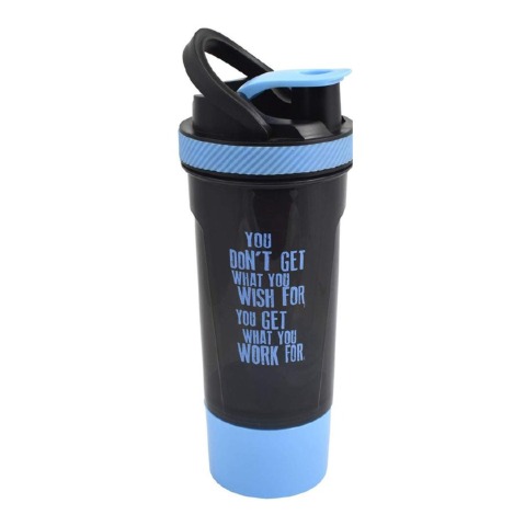 Greenbee Protein Shaker,  Black Blue Cap  700 ml 