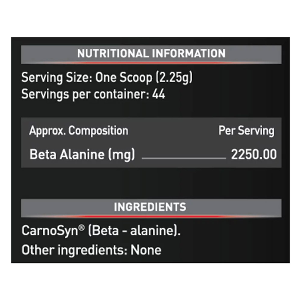 5 - MuscleBlaze Beta Alanine OP,  0.22 lb  Unflavoured 
