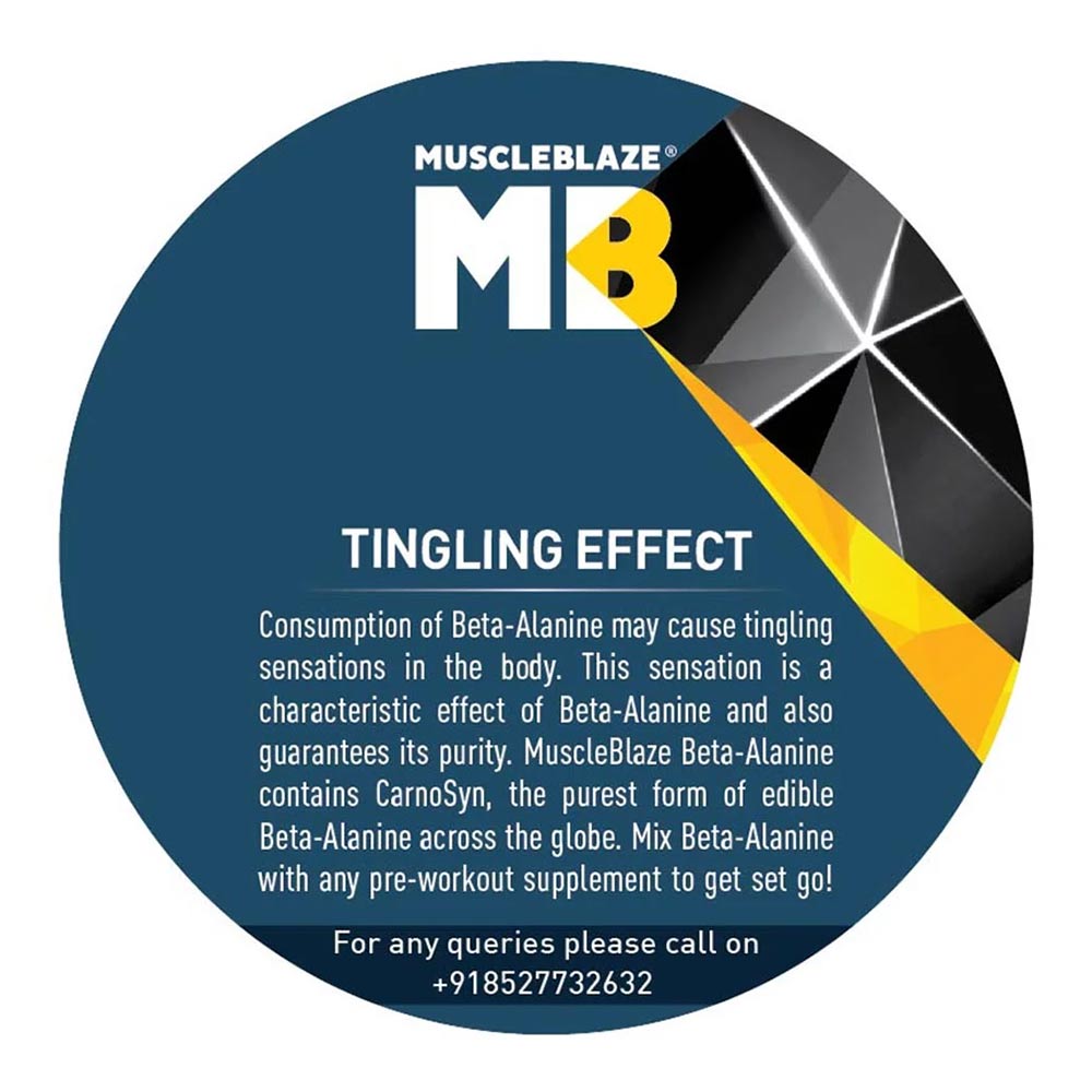 6 - MuscleBlaze Beta Alanine OP,  0.22 lb  Unflavoured 