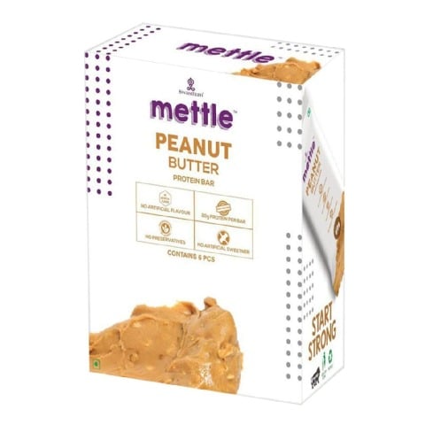 Mettle Protein Bar,  6 Piece(s)/Pack  Peanut Butter 