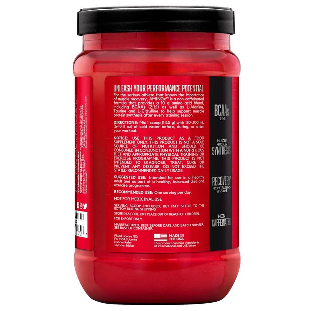 description - BSN Amino-X,  0.95 lb  Fruit Punch 