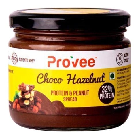 Provee Protein and Peanut Spread,  0.270 kg  Choco Hazelnut 