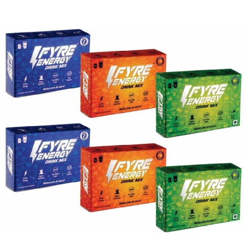 Fyre Energy Drink Mix,  30 sachets/pack  Assorted 
