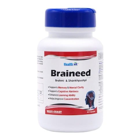 10 - Healthvit Braineed Brahmi & Shankhpushpi,  60 capsules 