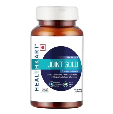 3 - HealthKart Joint Gold with 1500mg of Glucosamine & 1200mg of Chondroitin OP,  90 tablet(s) 