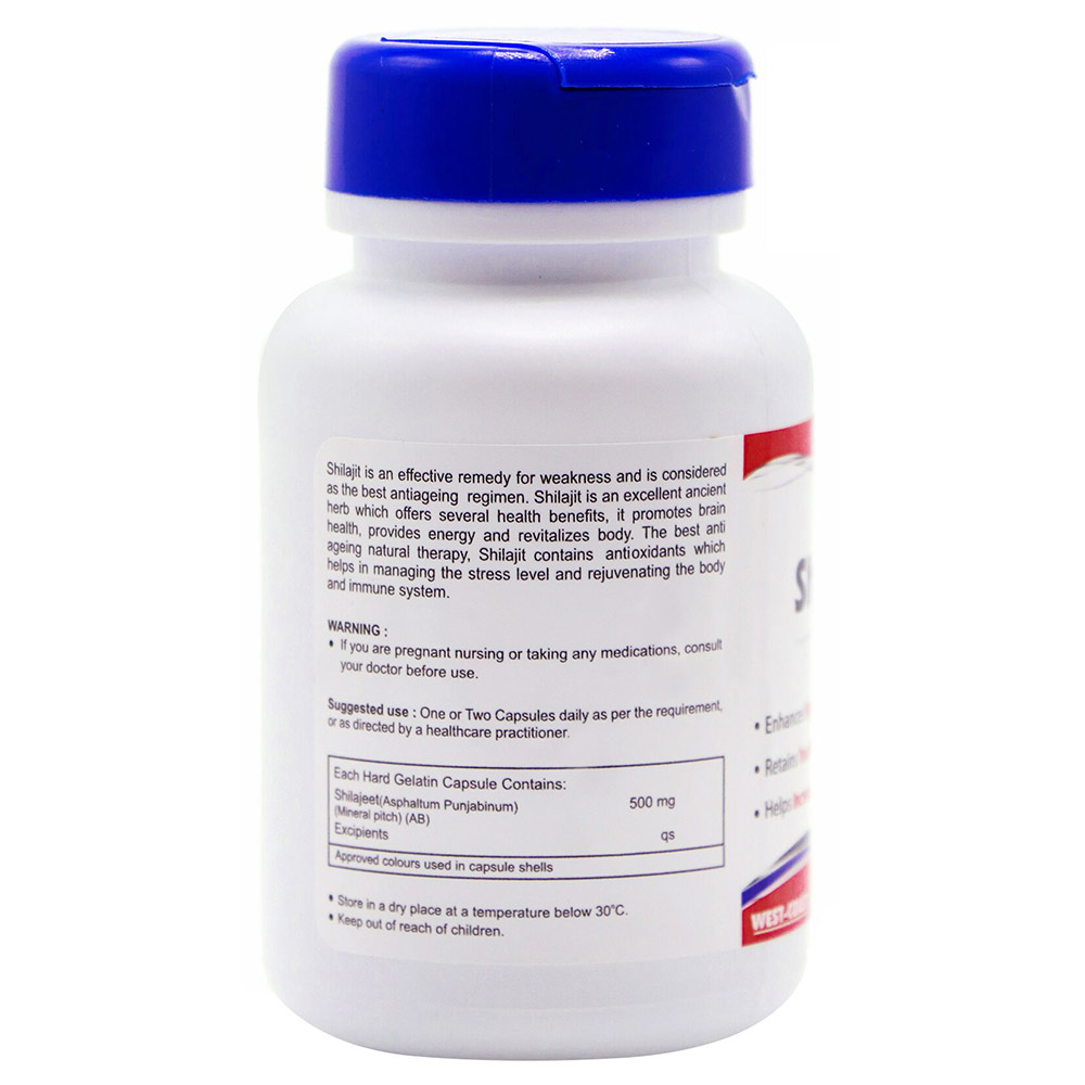 contains - Healthvit Shilajit (500mg),  60 capsules 