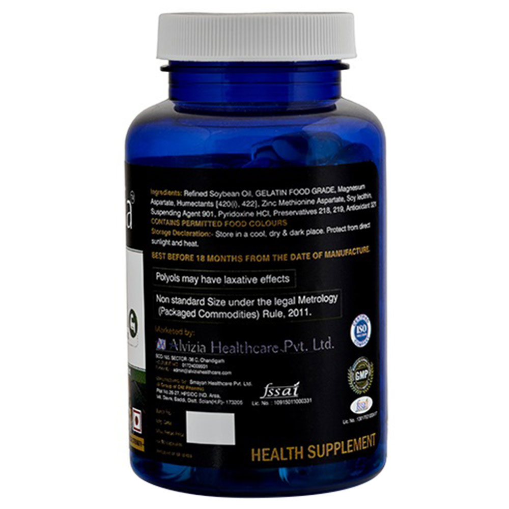 ingredients - Alvizia ZMA,  90 softgels  Unlfavoured 