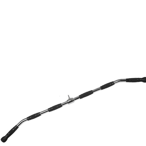 Fitsy Lat Pull Down Bar - 115cm,  Silver and Black 