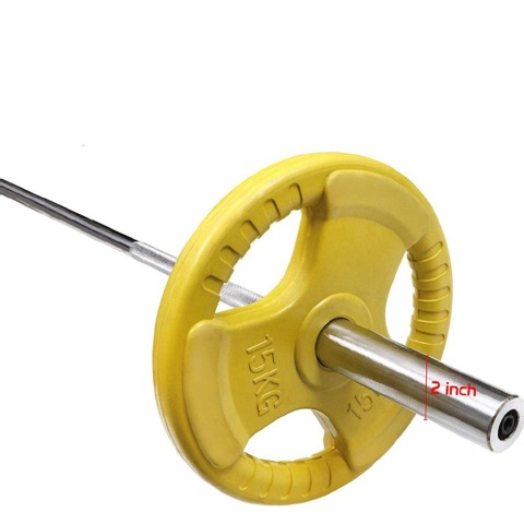 Fitsy Olympic Weight Plates for Gym (Pair),  Yellow  15 kg 