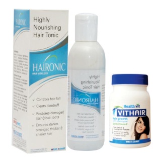 Healthvit Hair Fall and Hair Growth kit, Unflavoured 2 Piece(s)/Pack