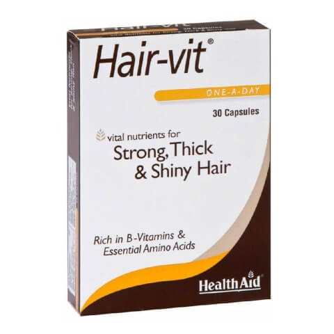 HealthAid Hair-Vit, Unflavoured 30 capsules HealthAid Hair-Vit, Unflavoured 30 capsules
