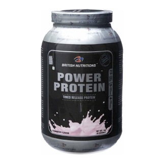 British Nutritions Power Protein, 2.2 lb Strawberry
