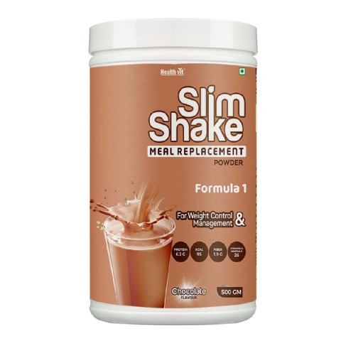 Healthvit Slim Shake Meal Replacement Powder,  0.5 kg  Chocolate 