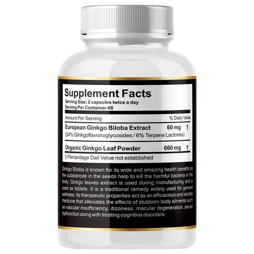 supplementinfo - NutraFirst Ginkgo Biloba,  60 capsules 