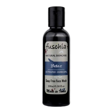 Fuschia Soap Free Face Wash,  100 ml  Detox Activated Charcoal 