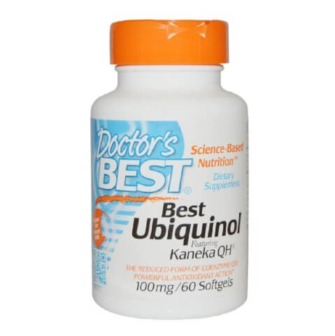 Doctor's Best Ubiquinol Featuring Kaneka's QH (100mg),  60 softgels 