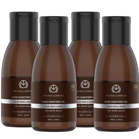 1 - The Man Company Hand Sanitizer,  Neem & Aloevera  100 ml  Protection from Germs (Pack of 4) 