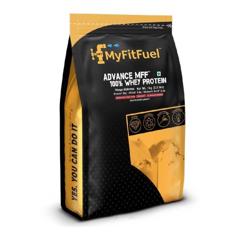 1 - MyFitFuel Advance MFF 100% Whey Protein, 2.2 lb Mango Alphonso