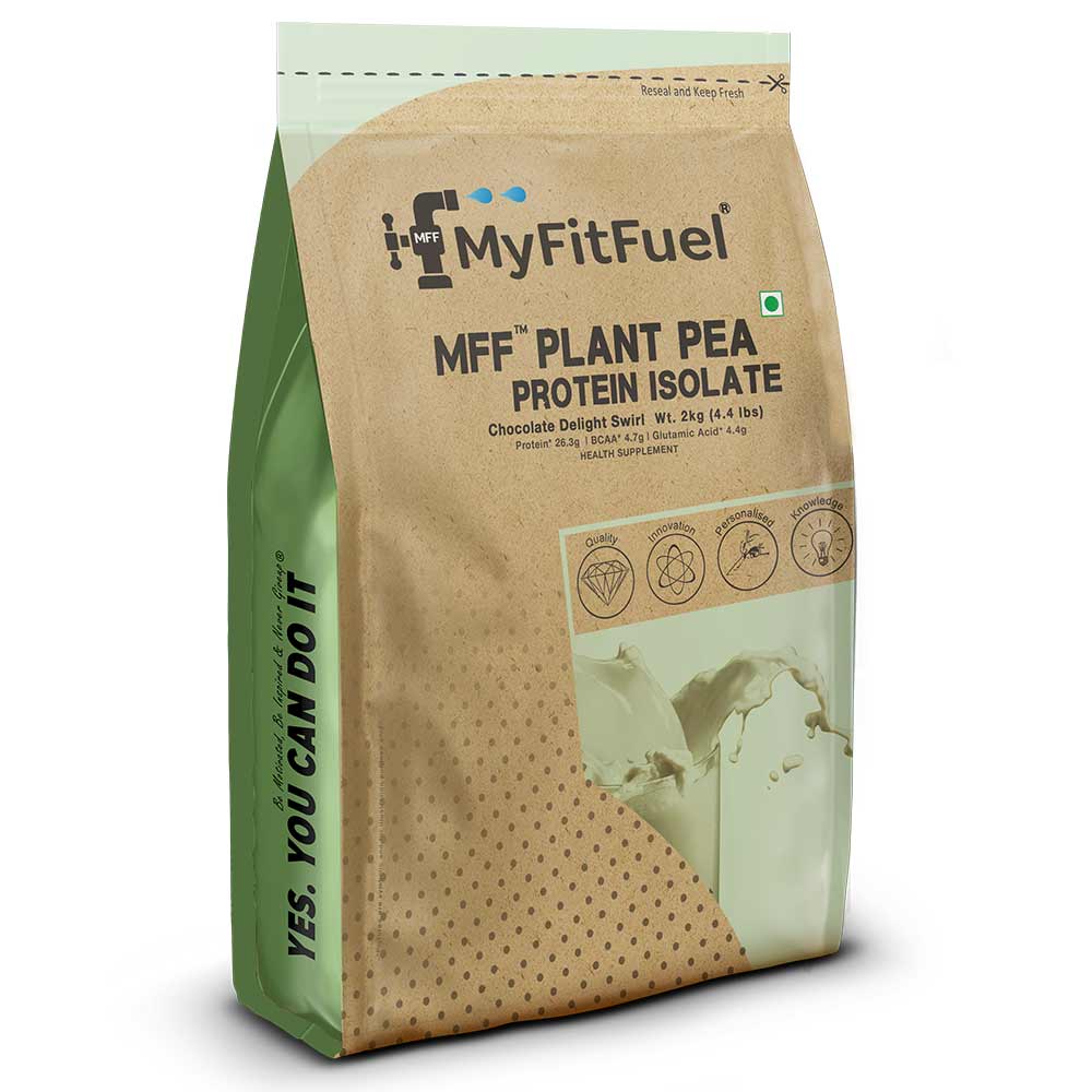 1 - MyFitFuel MFF Plant Pea Protein Isolate,  4.4 lb  Chocolate Delight Swirl 
