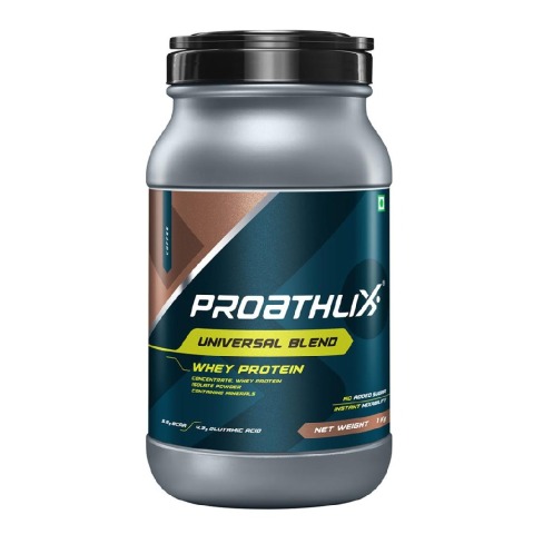 1 - Proathlix Universal Blend Whey Protein Powder with DigeZyme, 2.2 lb Coffee