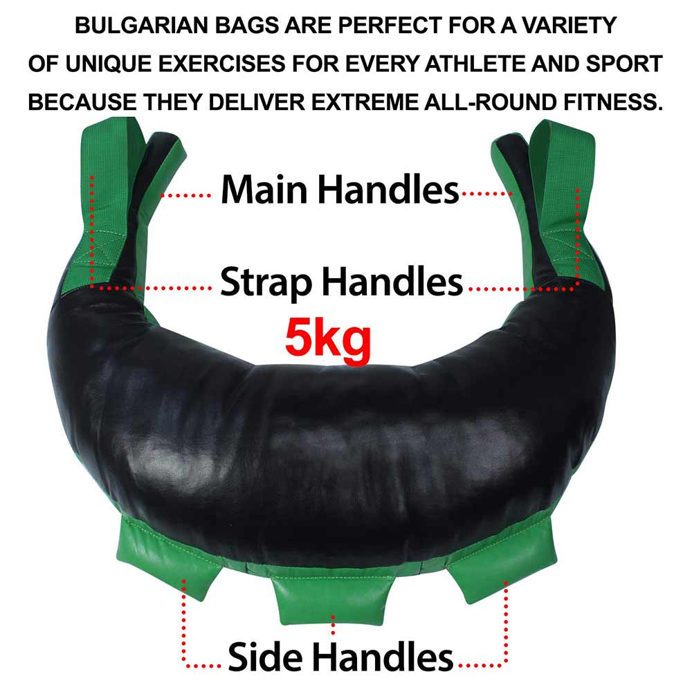 1 - Fitsy Bulgarian Bag,  Black and Green  5 kg 