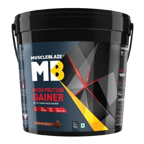 1 - MuscleBlaze High Protein Lean Mass Gainer OP, 11 lb Chocolate